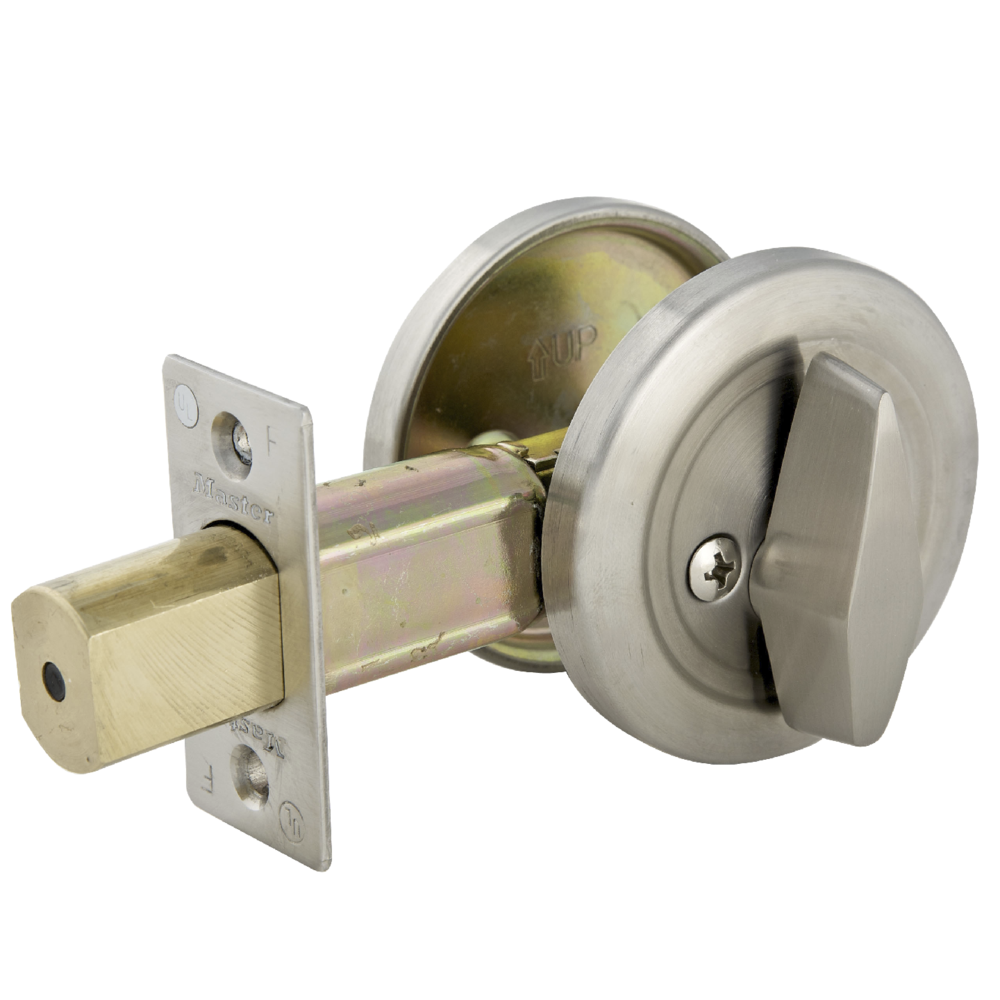 one sided deadbolt with exterior plate        <h3 class=