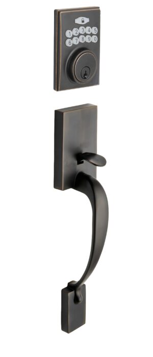 Copper Creek Tuscan Bronze Fashion Electronic Single Cylinder Handleset - FZE2610TB