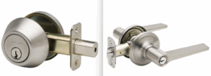 Copper Creek Satin Stainless Zane Lever Entry and Single Cylinder Deadbolt Combo - ZLDB141SS